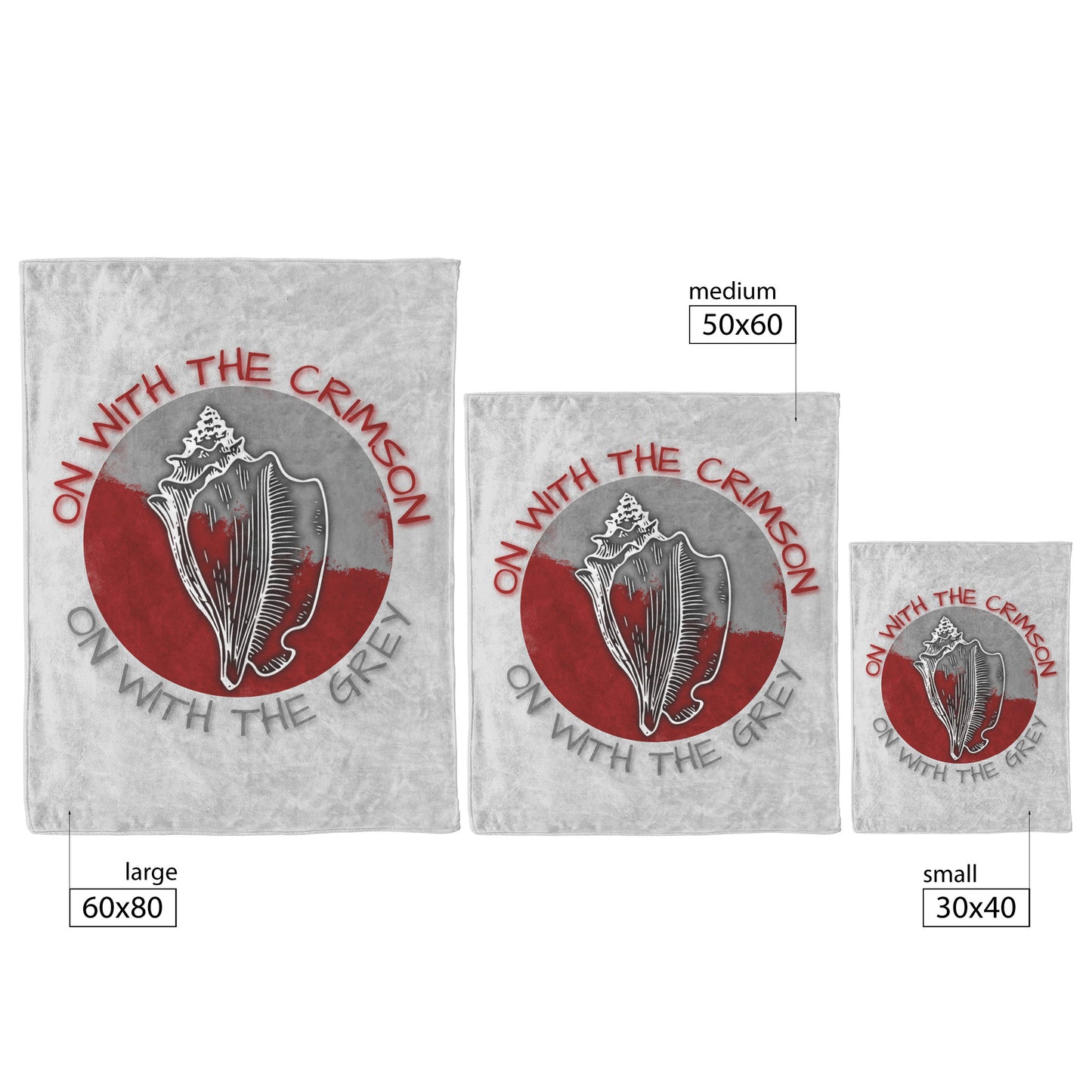 CONCHS - Blanket: Fleece or Sherpa Fleece