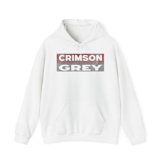 Crimson|Grey Unisex Hoodie