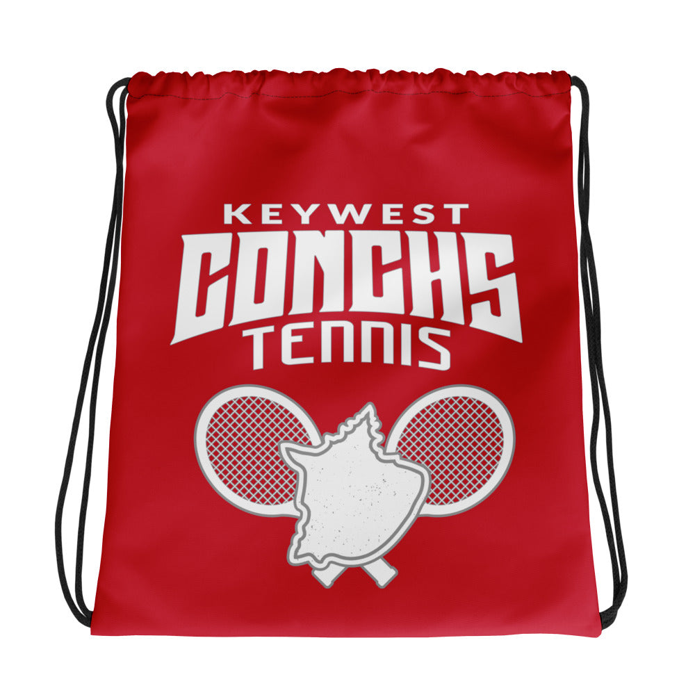 Conchs Tennis Drawstring Bag