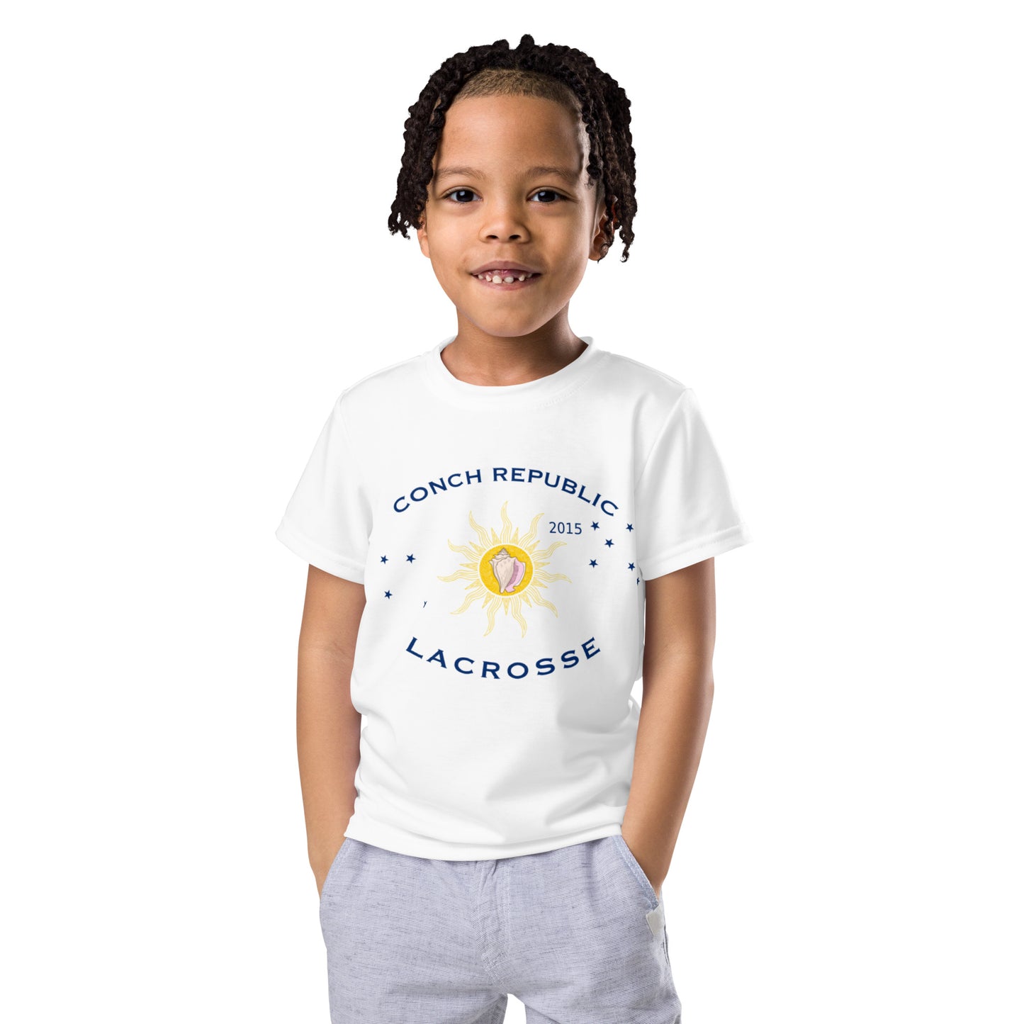 Conch Republic Lacrosse - Unisex Child Athletic Tee (Sizes 2T - 7)