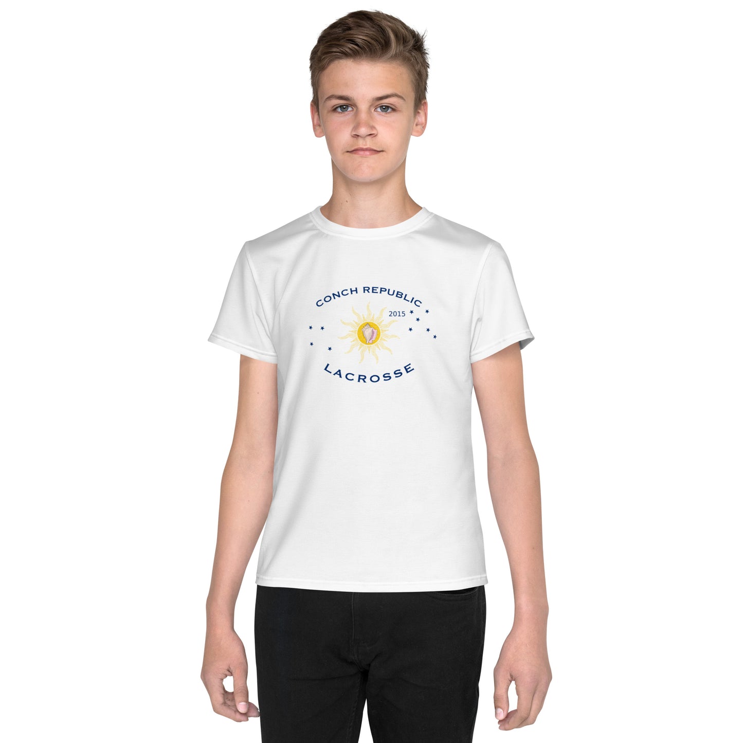 Conch Republic Lacrosse - Unisex Youth Athletic Tee (Sizes 8 - 20)