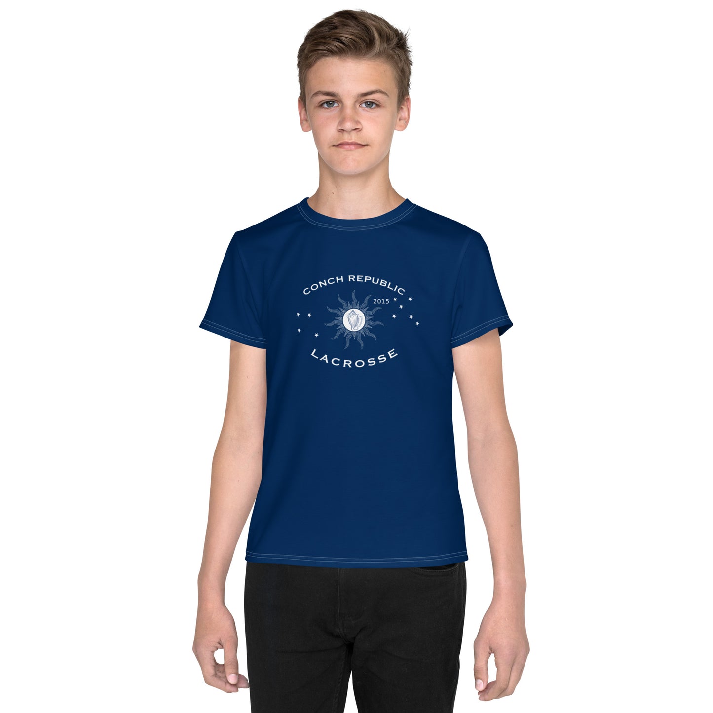 Conch Republic Lacrosse - Unisex Youth Athletic Tee (Sizes 8 - 20)