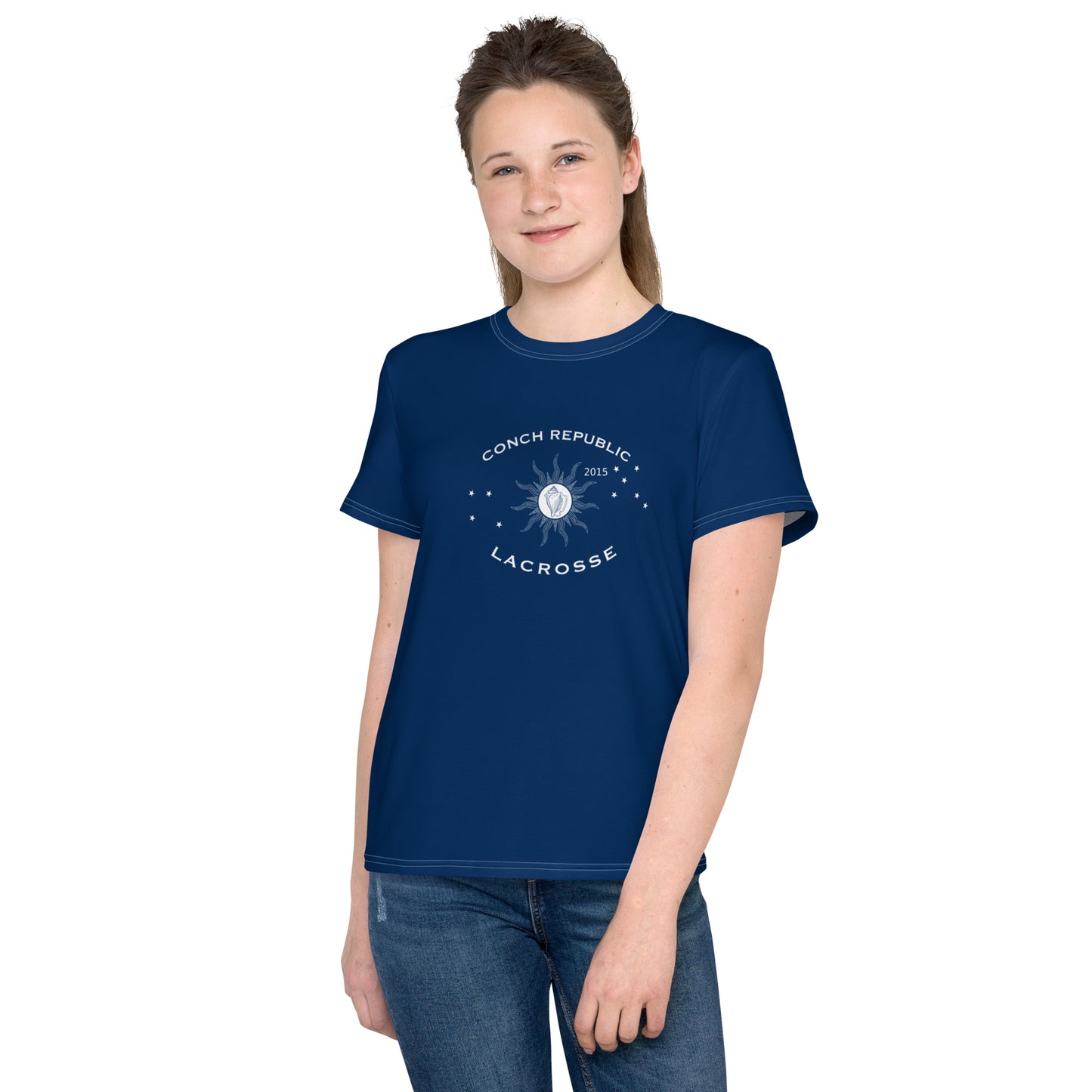 Conch Republic Lacrosse - Unisex Youth Athletic Tee (Sizes 8 - 20)