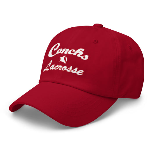 KWHS Conchs Lacrosse hat with DTF design