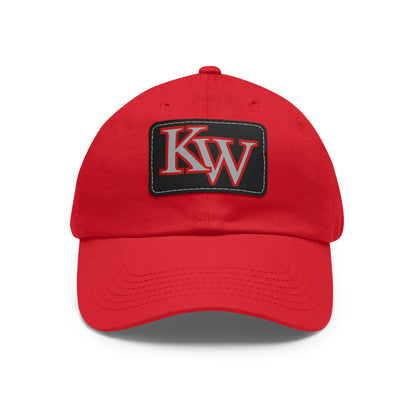 Classic KW Leather Patch Hat (Adjustable Strap)