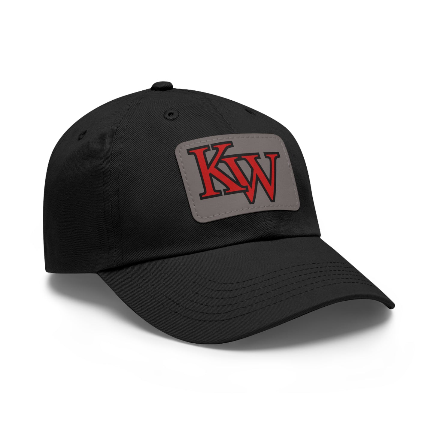 Classic KW Leather Patch Hat (Adjustable Strap)