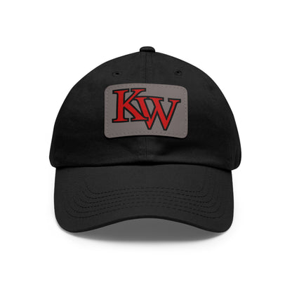 Classic KW Leather Patch Hat (Adjustable Strap)