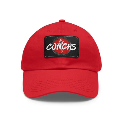 CONCHS Leather Patch Hat (Adjustable Strap)