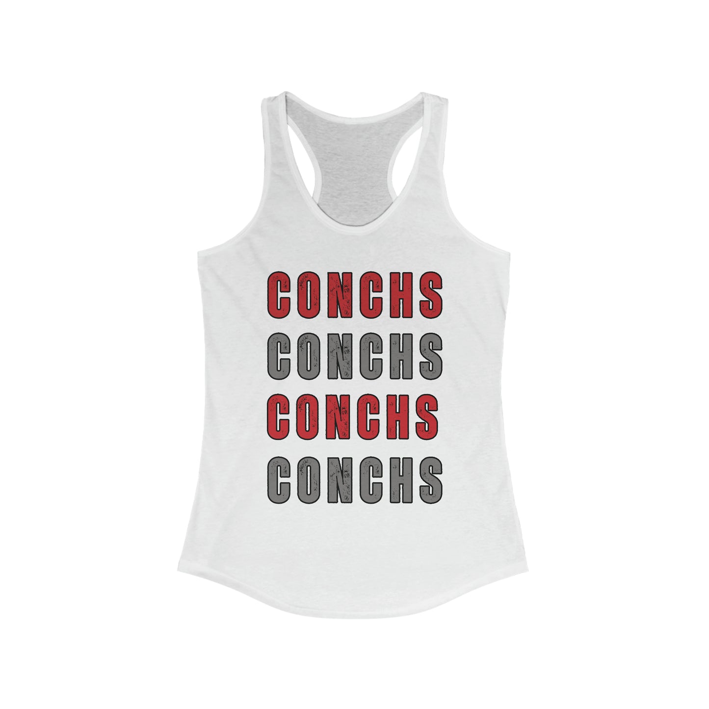 CONCHS CONCHS CONCHS CONCHS | Racerback Tank (Women)