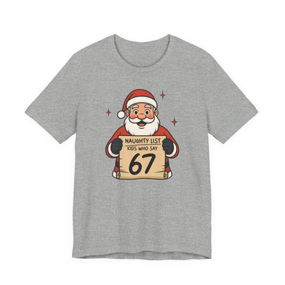 67 Naughty List Kids/Toddler Cotton Tee