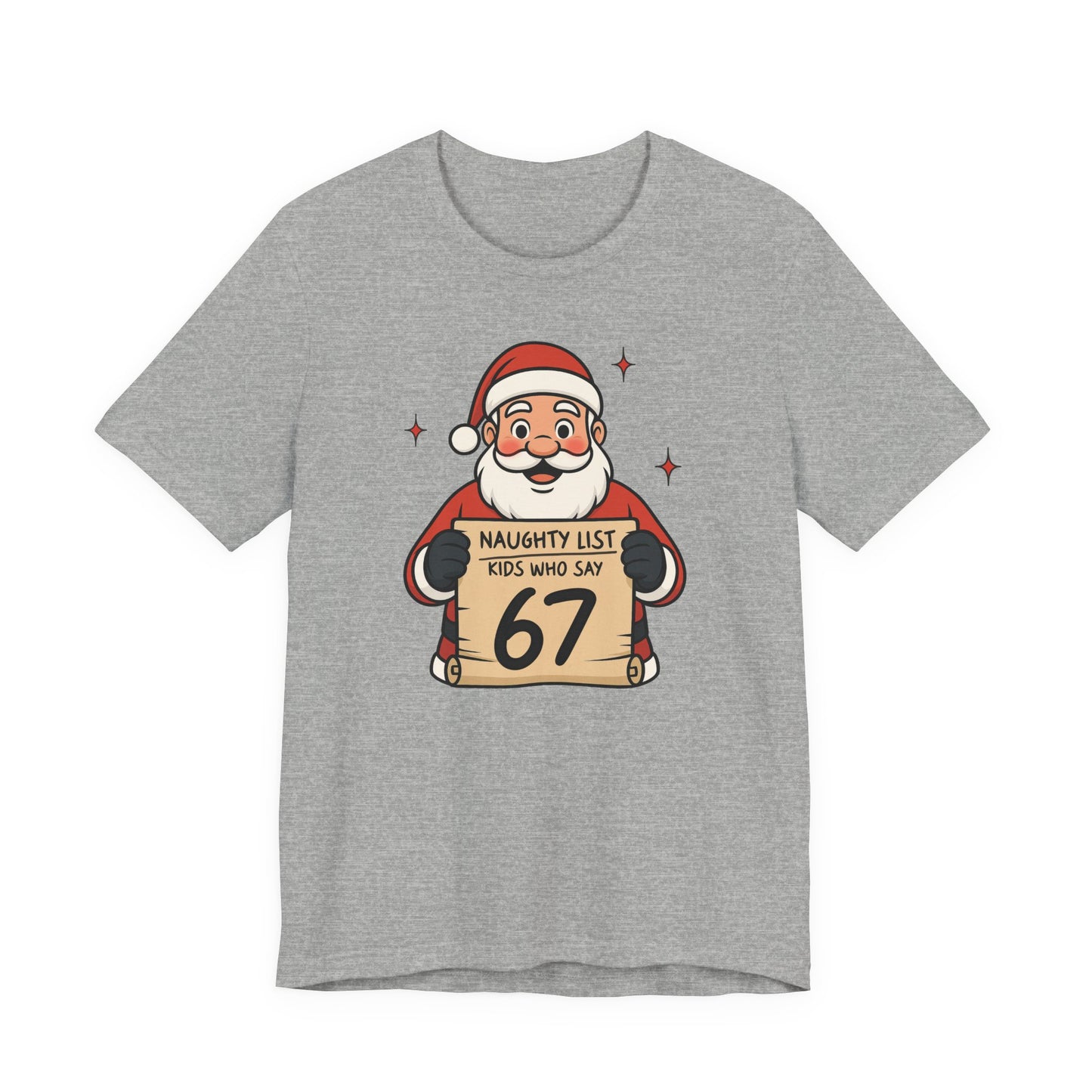 67 Naughty List Adult Cotton Tee