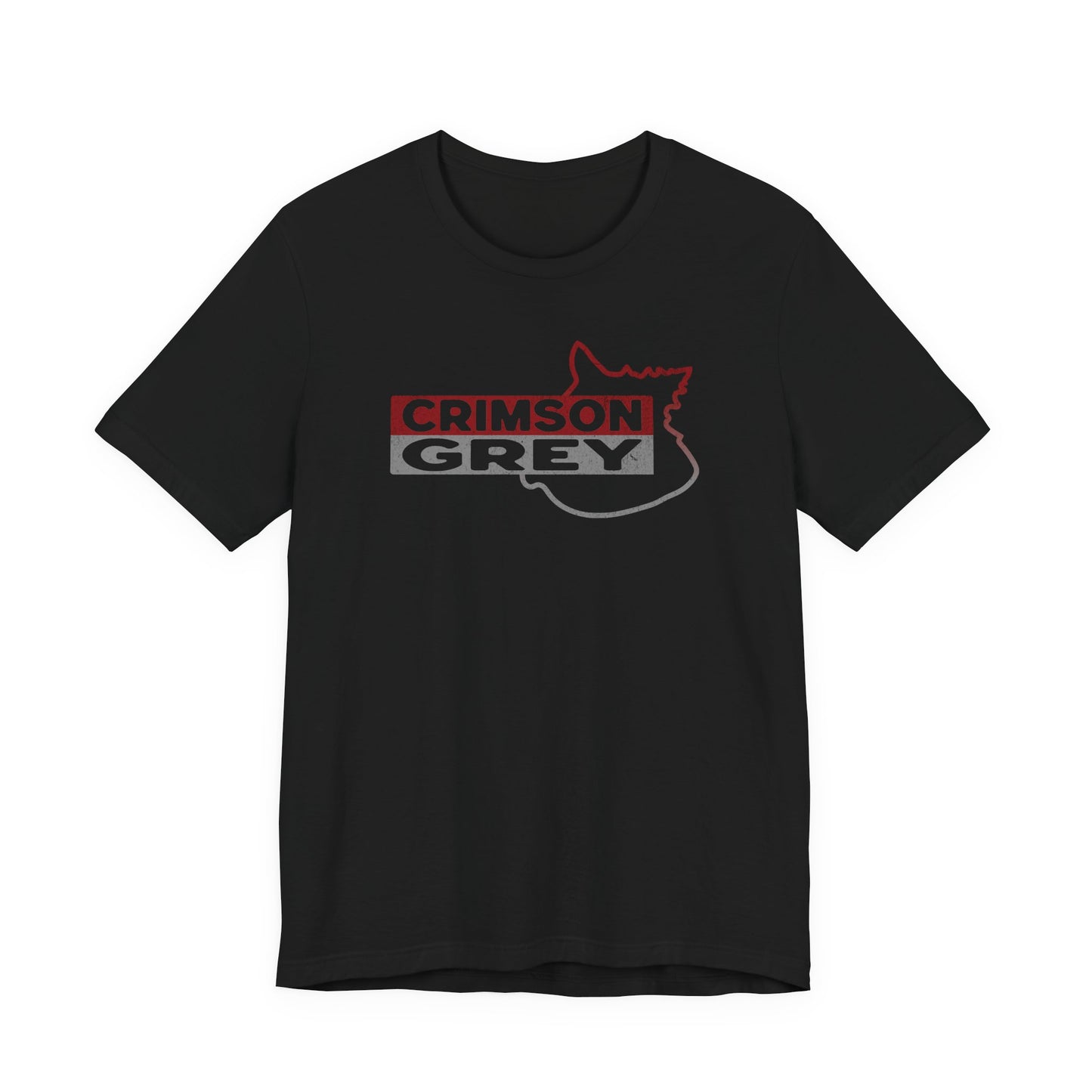 Crimson|Grey Tee