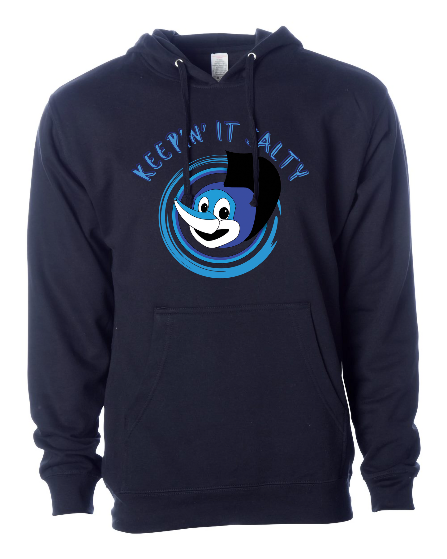 Navy Sigsbee Keepin' It Salty pullover hoodie product mockup