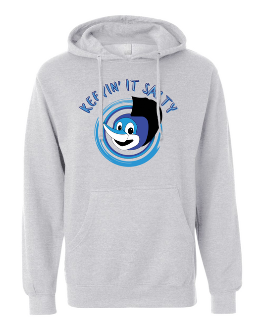 Heather Grey Sigsbee Keepin' It Salty pullover hoodie product mockup