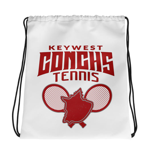 Conchs Tennis Drawstring Bag