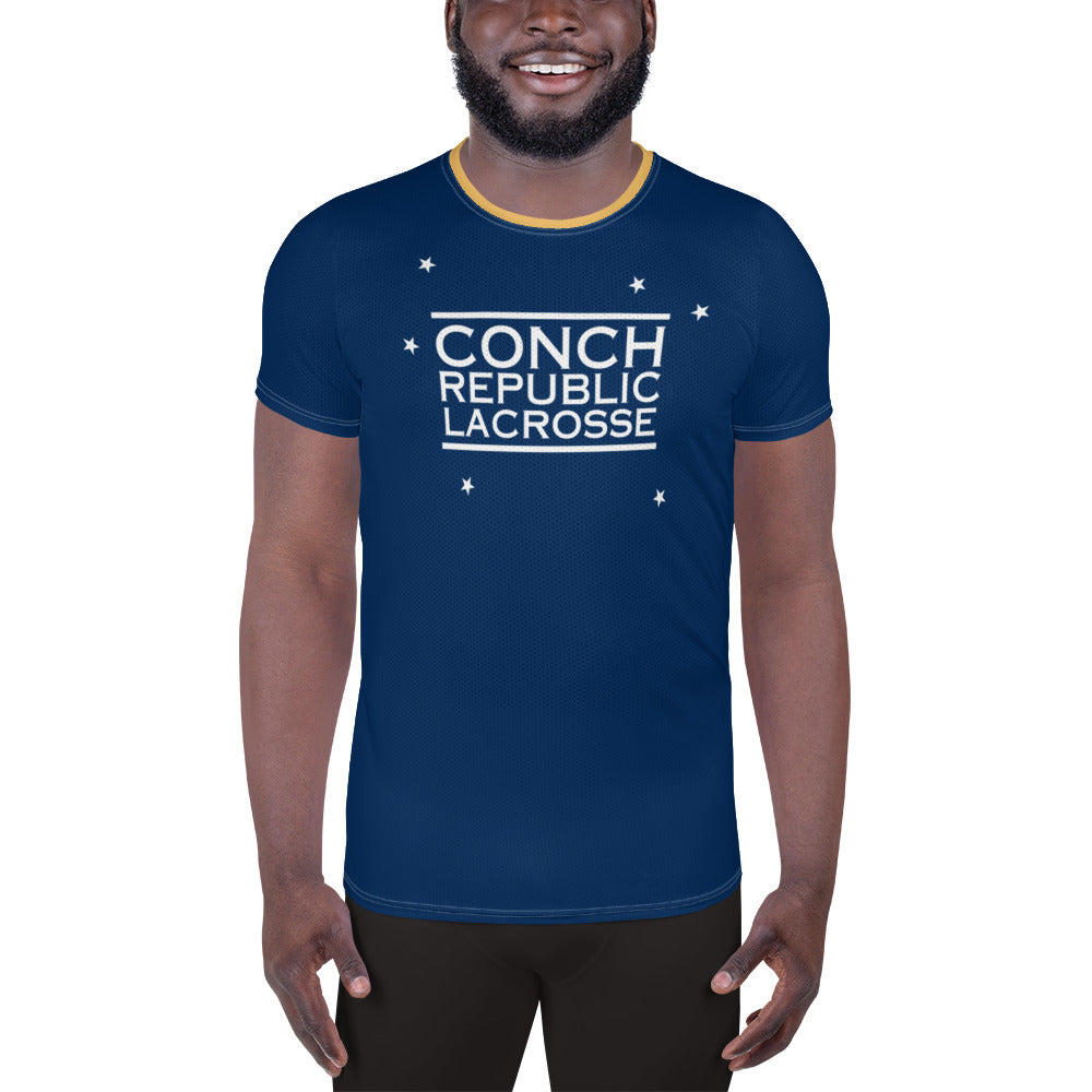 Conch Republic Lacrosse - Men's Athletic T-shirt