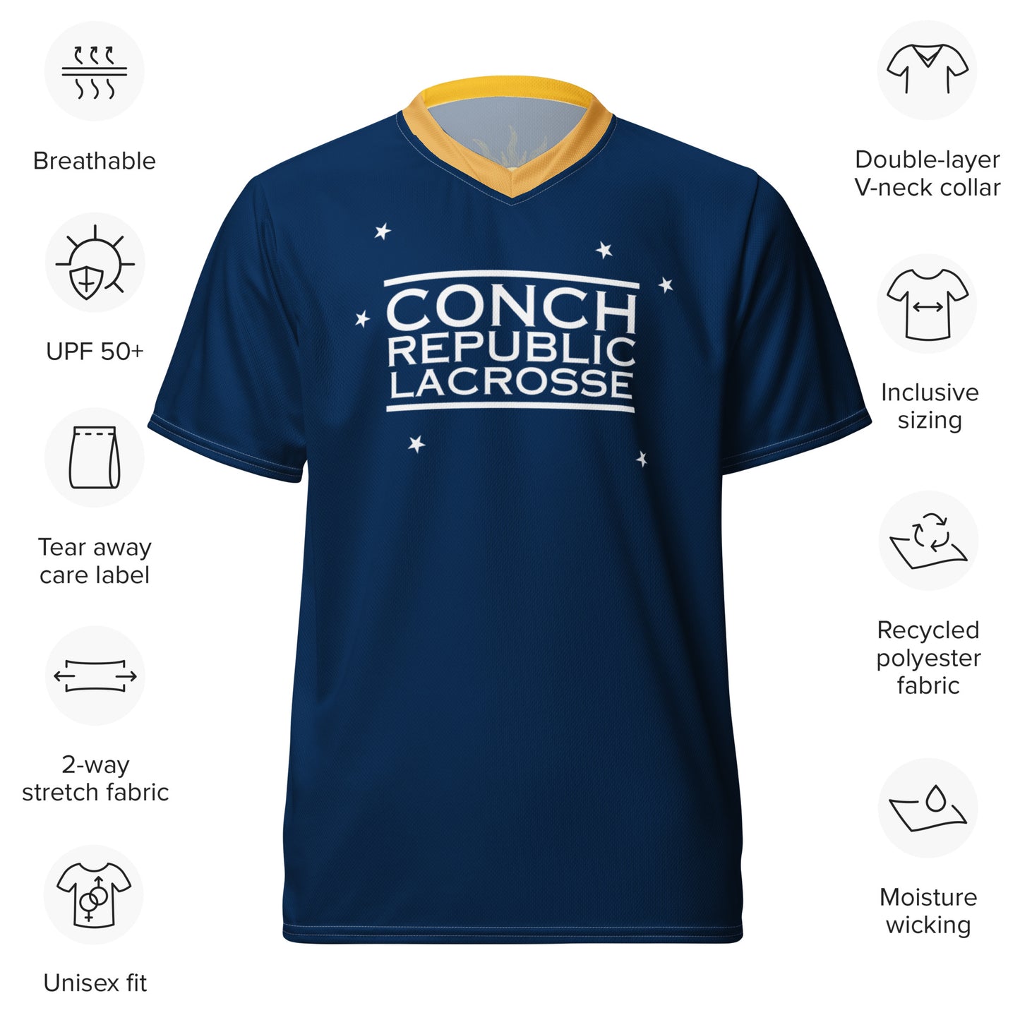 Conch Republic Lacrosse - Unisex Sports Jersey