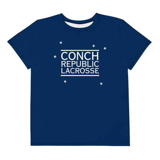 Conch Republic Lacrosse - Unisex Youth Athletic Tee (Sizes 8 - 20)