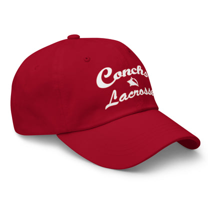 KWHS Conchs Lacrosse hat with DTF design