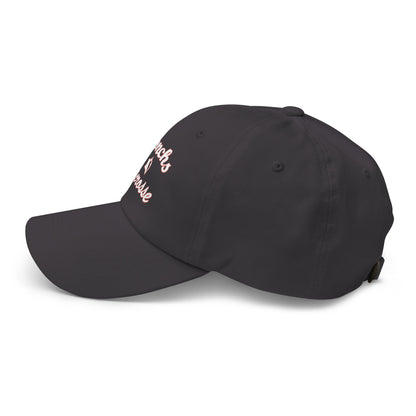 Side view of KWHS Conchs Lacrosse hat with DTF design
