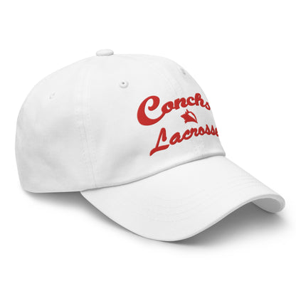 KWHS Conchs Lacrosse hat with DTF design