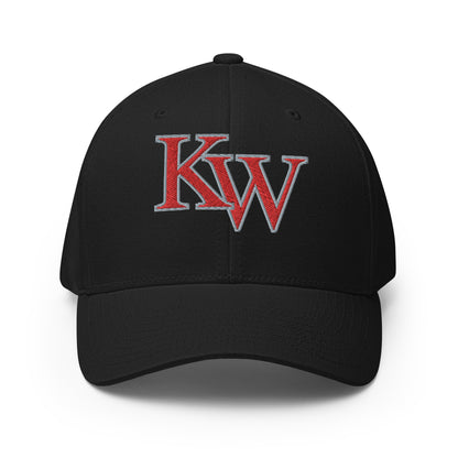 Classic KW (Front) | CONCHS (Back) | Embroidered Closed-back Fitted Hat