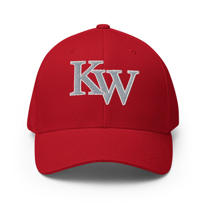 Classic KW (Front) | CONCHS (Back) | Embroidered Closed-back Fitted Hat