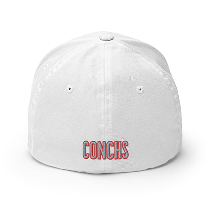 Classic KW (Front) | CONCHS (Back) | Embroidered Closed-back Fitted Hat