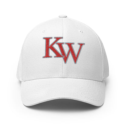 Classic KW (Front) | CONCHS (Back) | Embroidered Closed-back Fitted Hat