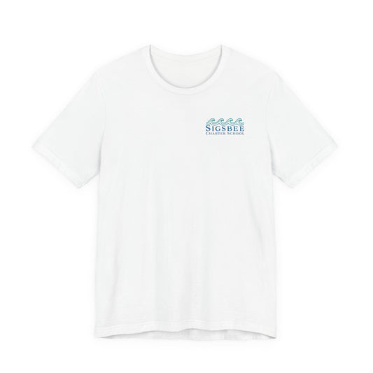 Sigsbee Charter School Logo Tee in White