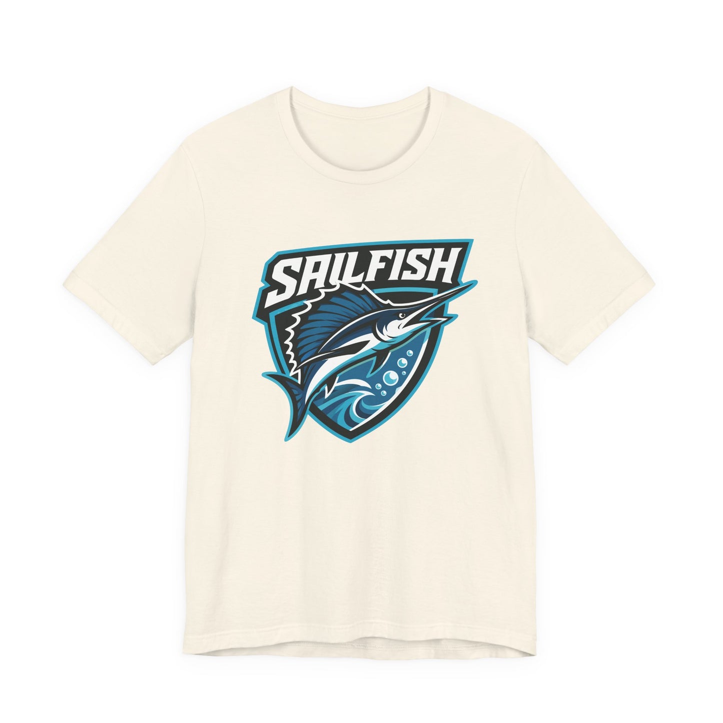 Sigsbee Sailfish Shield Tee in Natural