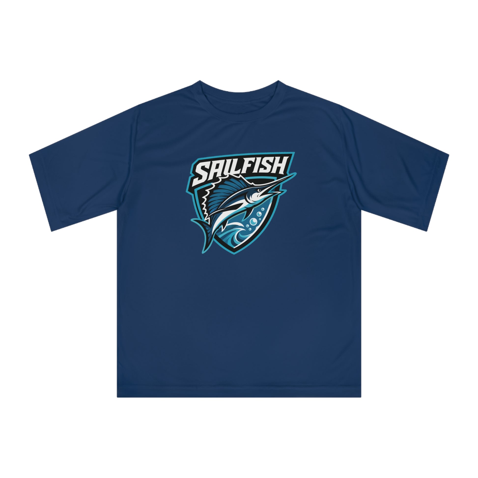 Sigsbee Sailfish Shield Performance Tee in Navy