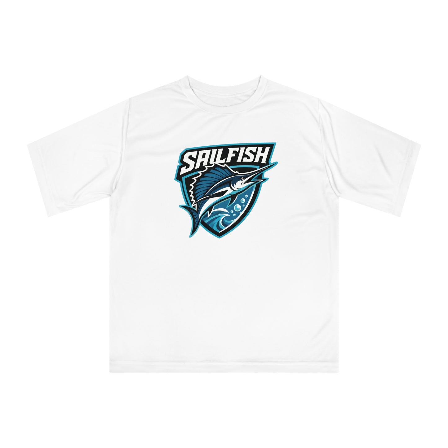 Sigsbee Sailfish Shield Performance Tee in White